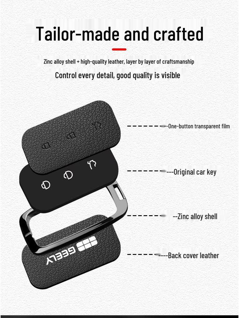 Geely Galaxy L7 Key Case: 2023 Model L7MAX Starship & L6 Full Package Car Shell for Men and Women