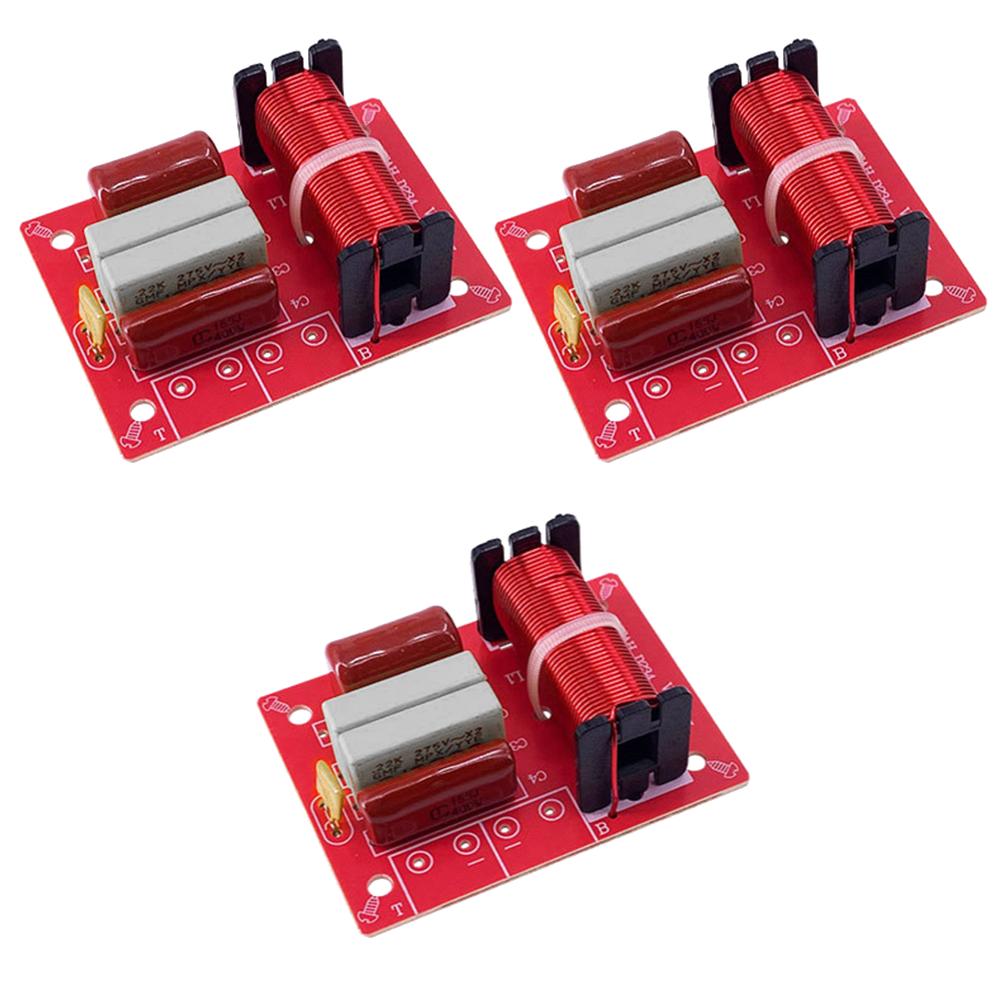 WEAH-234 Speaker Frequency Divider Stereo Crossover 80W 2 Way for Home Speaker Sound Audio Treble Bass Crossover Filter Device