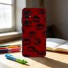 Terror Red Evil Eye Phone Case For Samsung S25,S24,S21,S22,S23,S30,Ultra,S20,Plus,Fe,Note,10,9,5G Black Cover