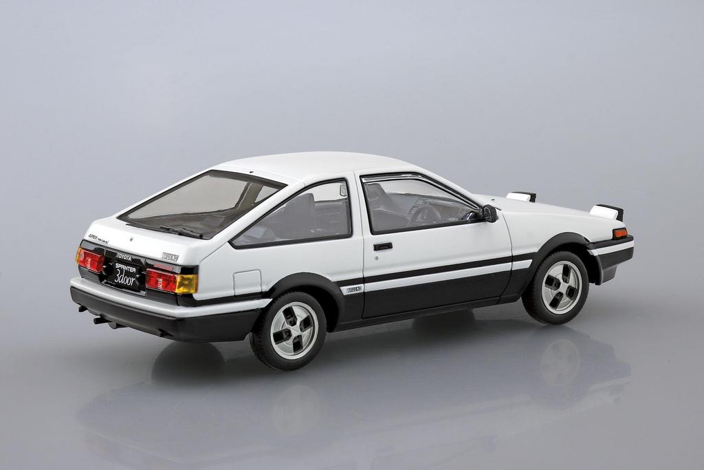 Aoshima Bunka Kyozai Rakupura Snap Kit Toyota Sprinter Trueno Plastic Model Kit Co., Ltd. (AOSHIMA) 1/32 No. 11-WB High-Tech Two-Tone Pre-colored