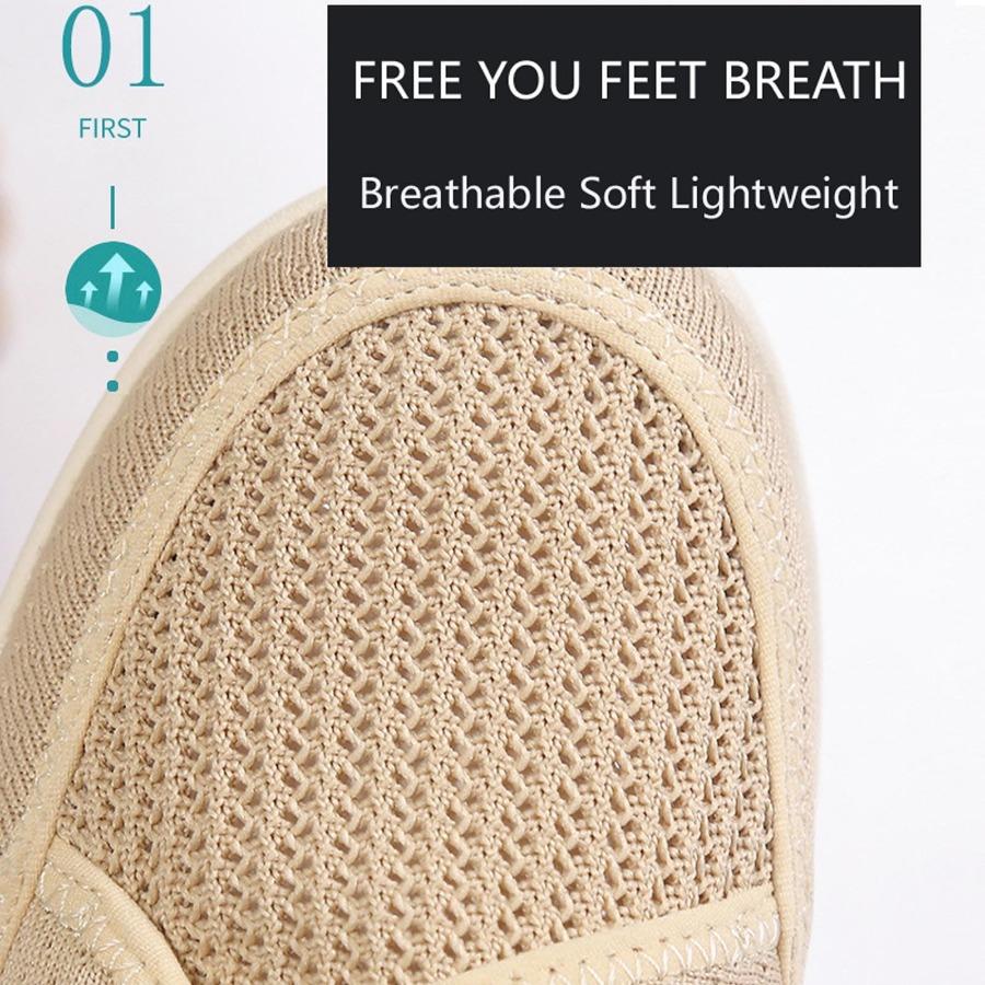 Nové ležérní polštářové široké nohy oteklé boty vbočený palec nastavitelné měkké pohodlné ploché boty na chůzi