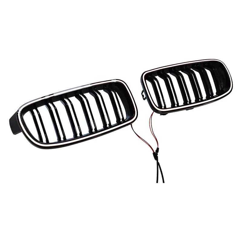 

Новый дизайн передней решетки со светодиодной подсветкой, светящаяся гоночная решетка, глянцево-черная для BMW 3 серии F30 F31 2013–2018 320i 330i 335i