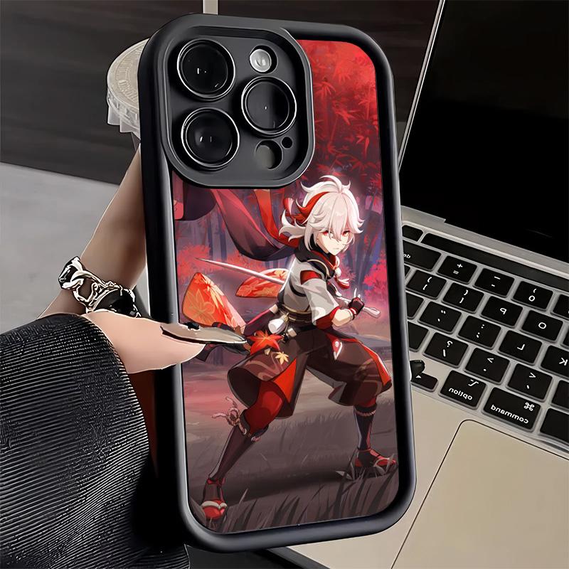 Phone Case for iPhone 17 Air 16E 15 16 Pro Max Genshin Impact Kazuha Cover 14 Plus 13 12 Mini Soft Shell Silicone Fundas