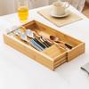Space Saving Utensil Storage Box 6 Compartments Cutlery Drawer Organizer  Kitchen Utensil