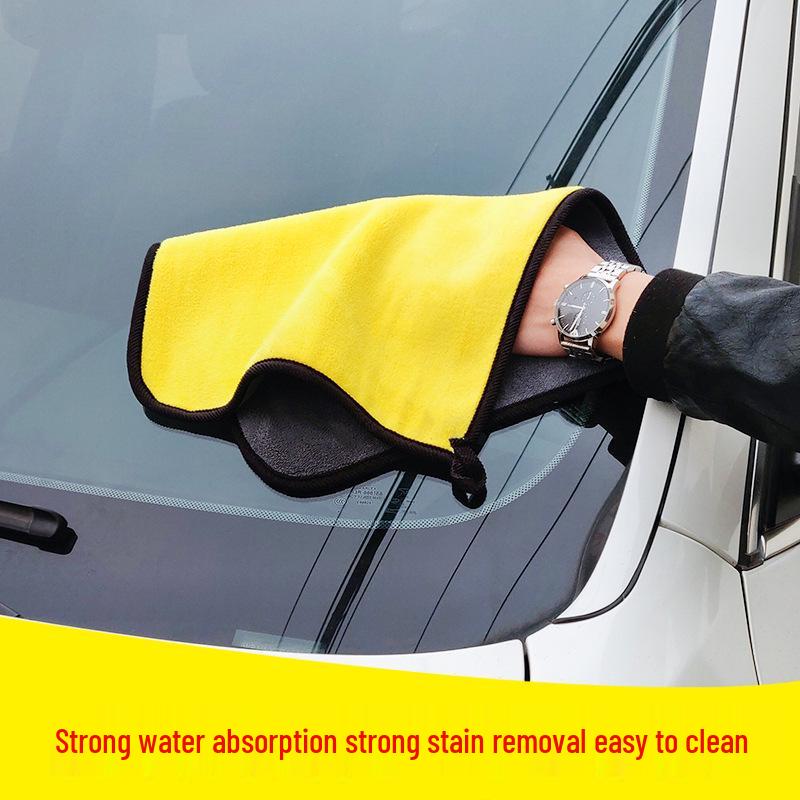 Car Glass Wiping Cloth - Absorbent Towel for Interior & Exterior Wash, Large Size