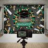 Congratulatory Graduatio Celebration Theme Party Decoration Background Graduates Backdrop Photography Studio Props Student Gifts