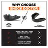 ShockDoctor Microfit Mouthguard, Molded, Protective, Thin, for Sports, Training, Martial Arts, Adults, White