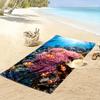Clownfish and Coral Reef Design Beach Towel Beach Towel Quick-drying for Travel Outdoor Sports Jogging Beach and Swimming