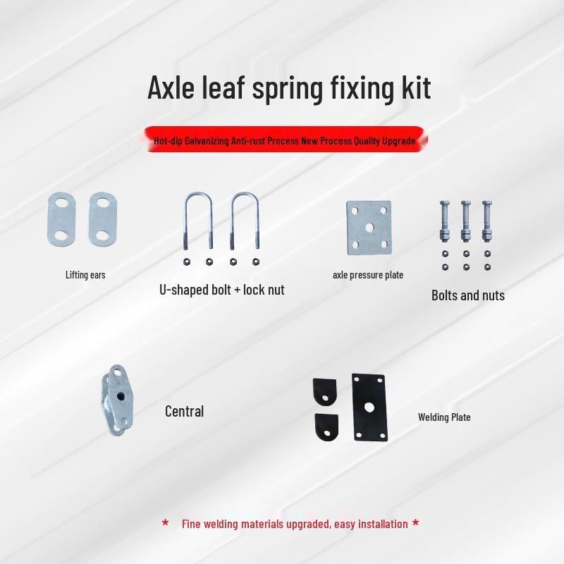 Aomai Shock Absorbing Trailer Axle Leaf Spring Mounting Kit