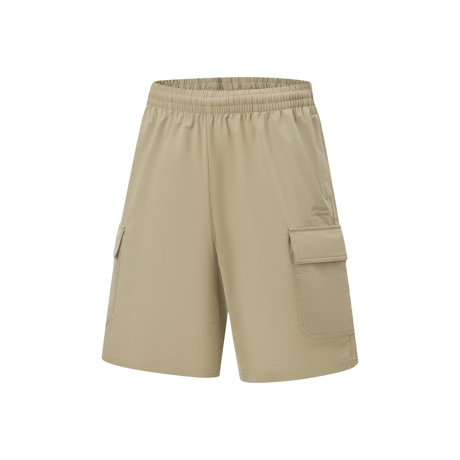 Li-Ning Fitness Series Logo Print Sports Casual Shorts Men shorts AKSW247-5 S