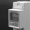Qoltec Single-phase Electronic Meter | Energy Consumption Meter for DIN Rail | 230V | 60A | LCD | 2P