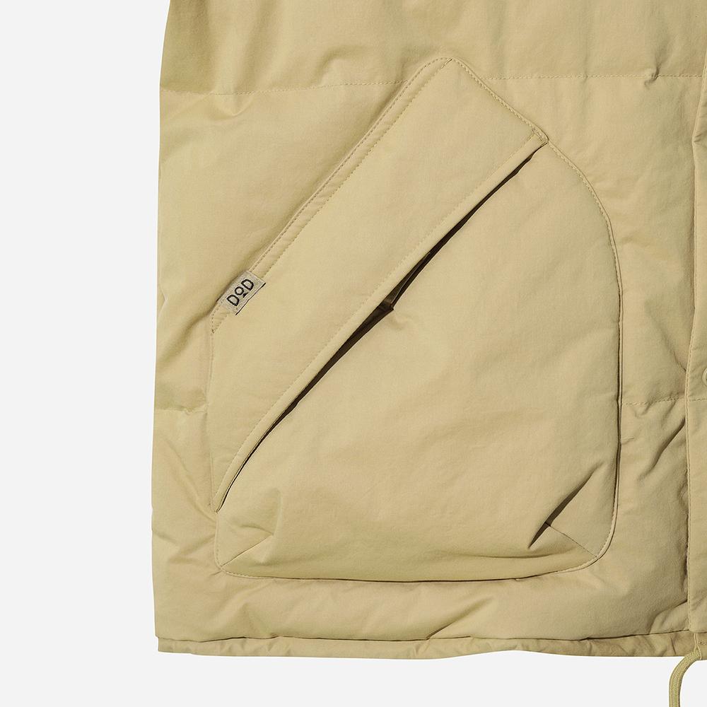 Dod Kona High Warm D7 Collared Down Jacket (Tan)