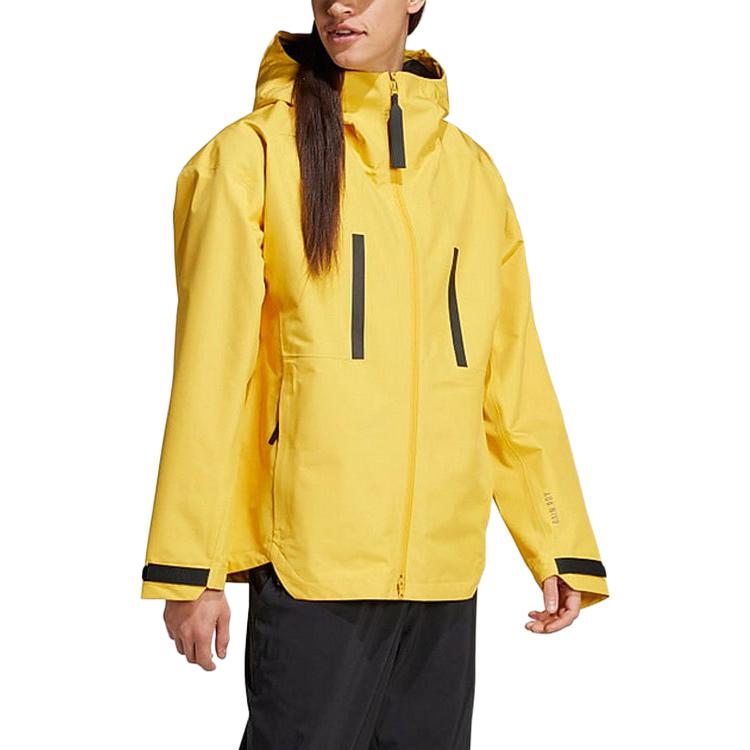 adidas Logo Ritszak Lange Mouwen Jas Heren Jassen Geel IM8528