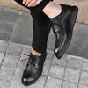 New Genuine Leather Men'S Shoes Classic High-Quality Styles Dress Up For Daily Business Adult Shoes Black Versatile Brogue