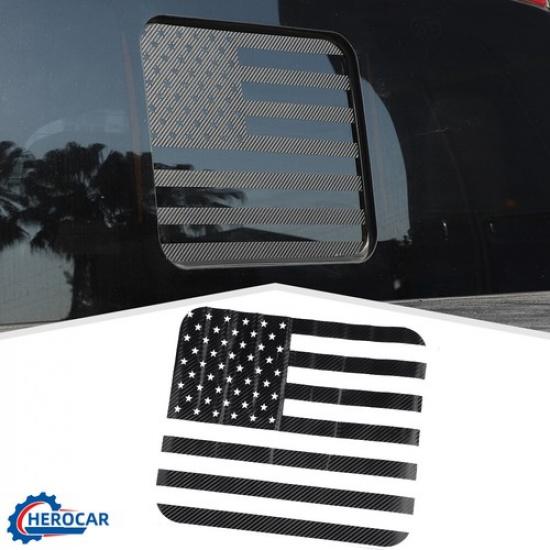 Rear Window Center Panel Sticker Trim Decal Overlay for Ford F150 2015+  Flag