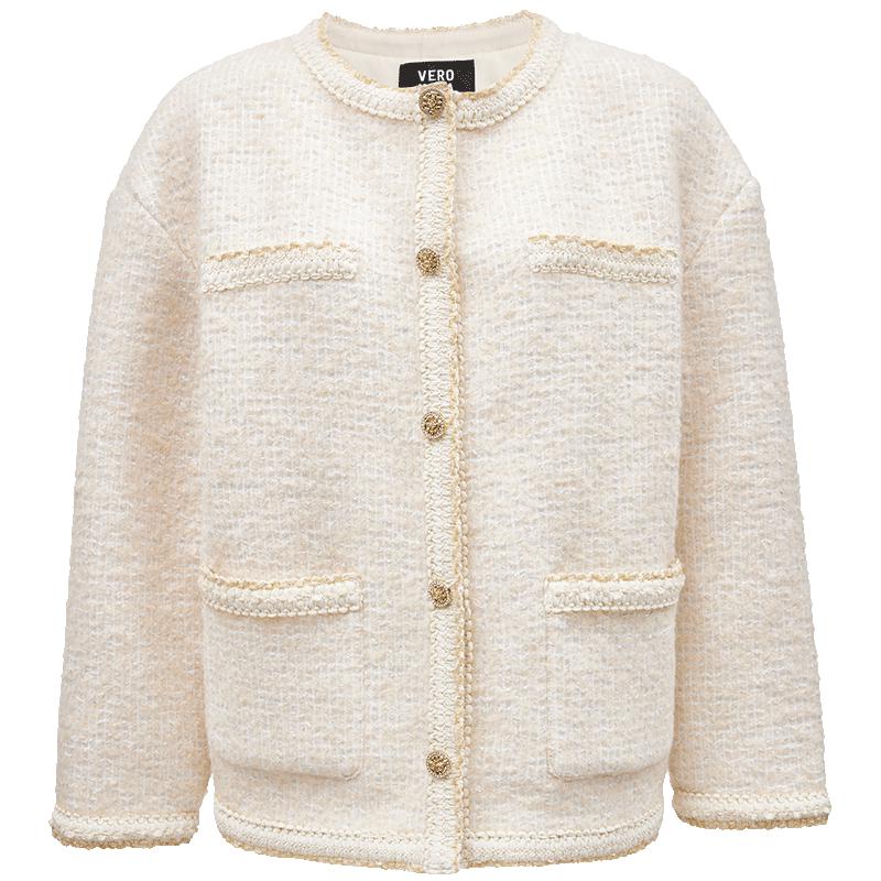 

VEROMODA Women s Sparkle Tweed Short Jacket M