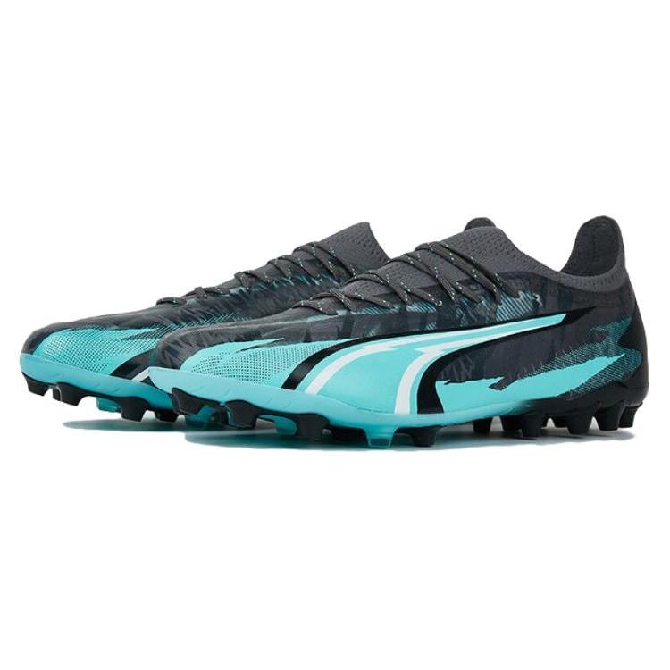 PUMA Ultra Ultimate Cushioning Abrasion Resistant Soccer Shoes Unisex Black Blue 107835-01
