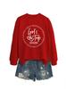Women's European Autumn/Winter Round Neck Long Sleeve Hoodie