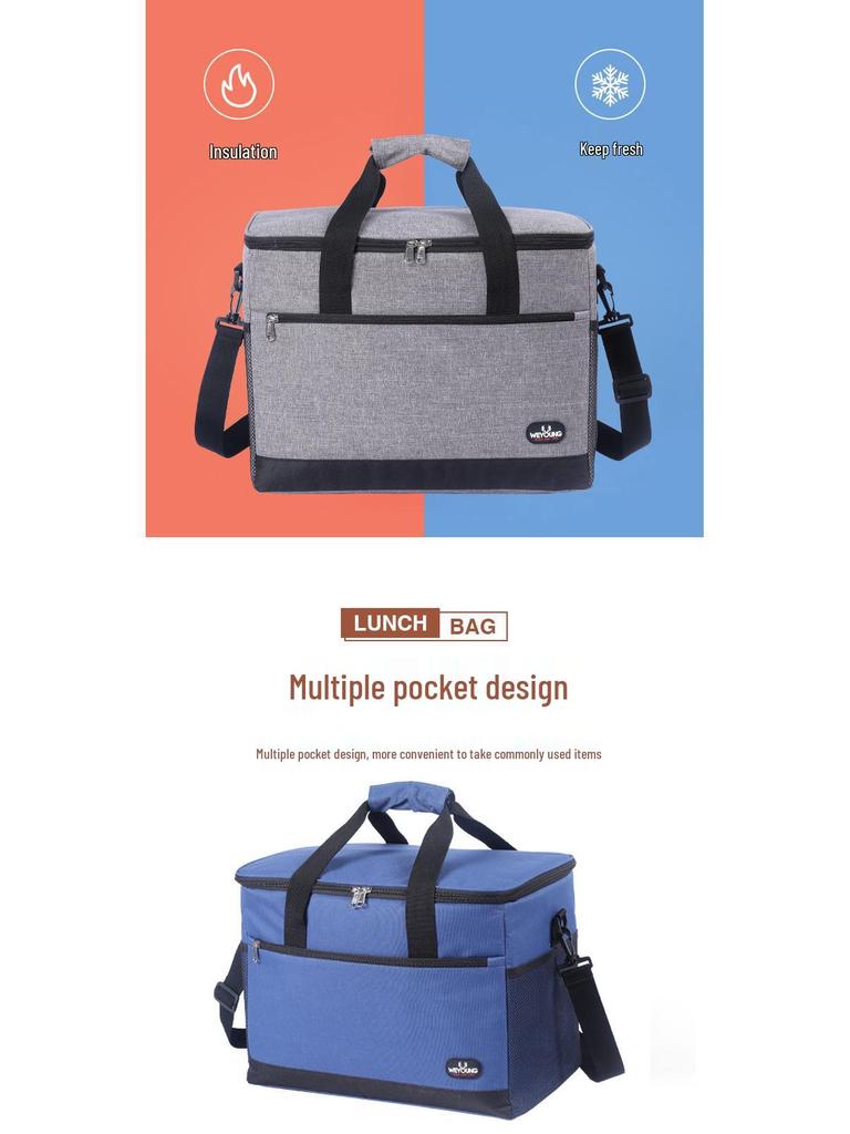 Large Capacity 27L Leakproof Insulated Picnic Crossbody Bag