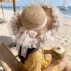 New Lace Sweet Sun Hat Seaside Beach Vacation Women's Straw Hat Travel Sun Protection High Value Hat