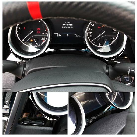 For Toyota Camry 2018-2021 Black Titanium Dashboard Panel Frame Cover Trim 3pcs
