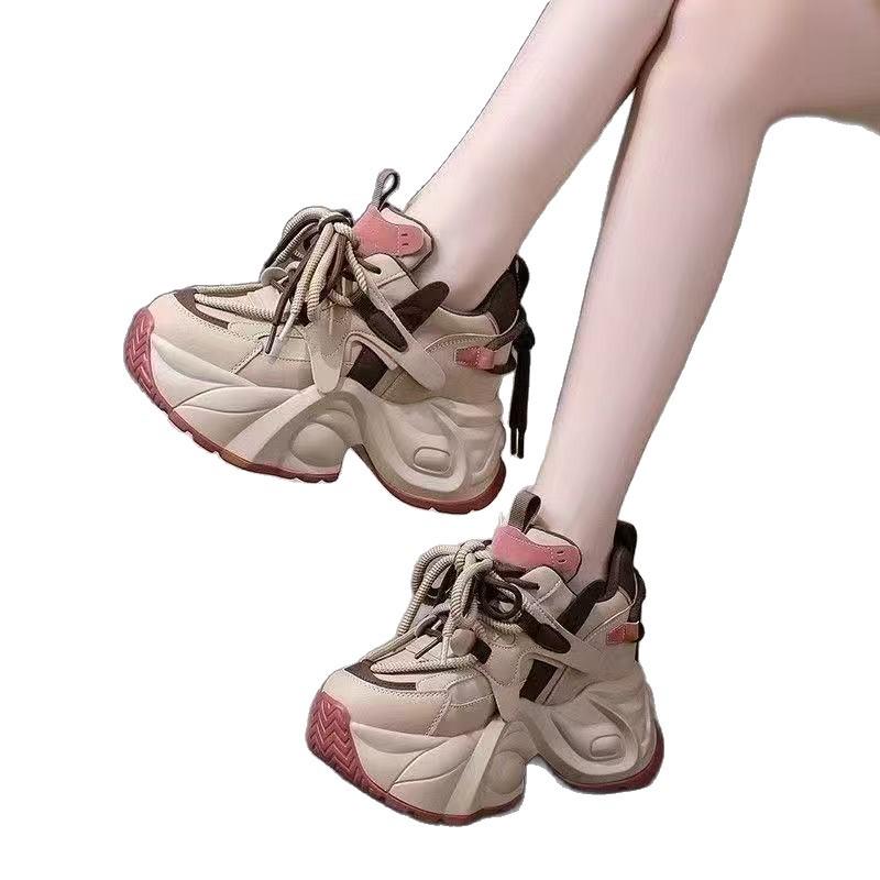 8CM Height Boost Women's Dad Shoes - Lightweight, Versatile, Thick Sole, Autumn 2025