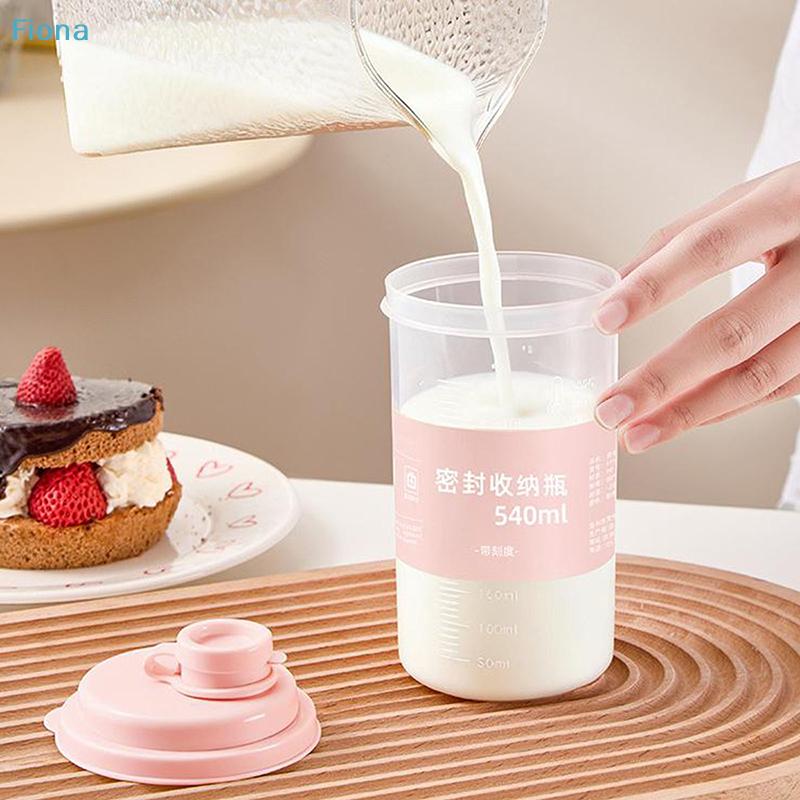 Milk Tea, Soy Milk, Juice & Oatmeal Storage Jar With Measurement Markings, Food-grade, High-temperature Resistant