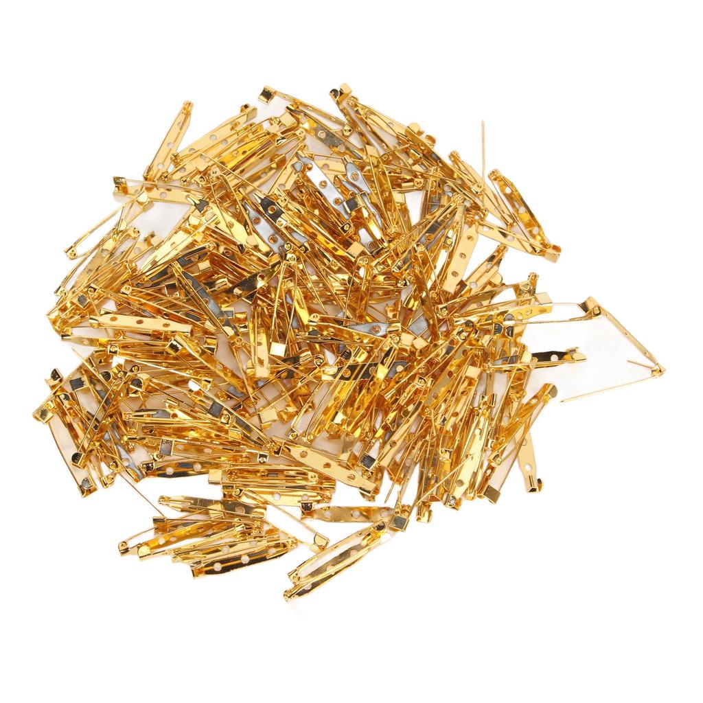 200 ks Zlaté zavírací špendlíky Délka 1,4 palce Ochrana proti rzi Omyvatelné Zavírací špendlíky Různé pro oblečení Plátno