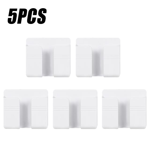 1-3PCS Phone Shelf Self-Adhesive Cell Phone Remote Control Storage Shelf Wall Bedside Adhesive Shelf Bathroom Accessories