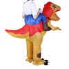Dinosauří nafukovací halloweenský kostým pro dospělé Dítě s dmychadlem Vzduch Festivaly Party DekoraceX115