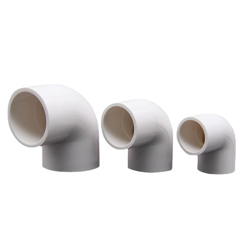 PVC 90-Degree Right Angle Elbow Water Pipe Fittings (20-75mm)