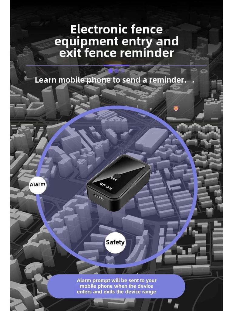 GF22 Drahtloser GPS-Tracker für Autos, ältere Menschen, Haustiere, GF07