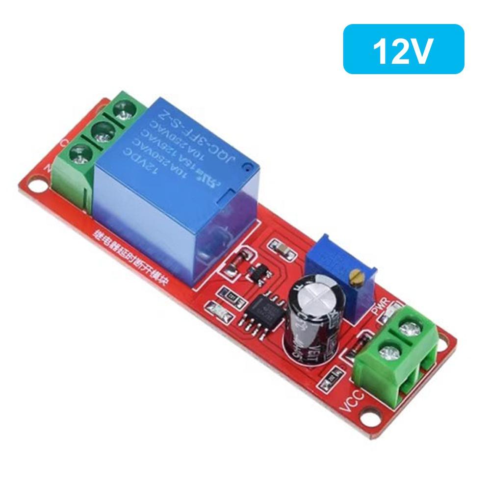 1pc Adjustable NE555 Time-Delay Relay Module Control Devices With 1-10 Sec Delay For Electrical Equipment Accessories