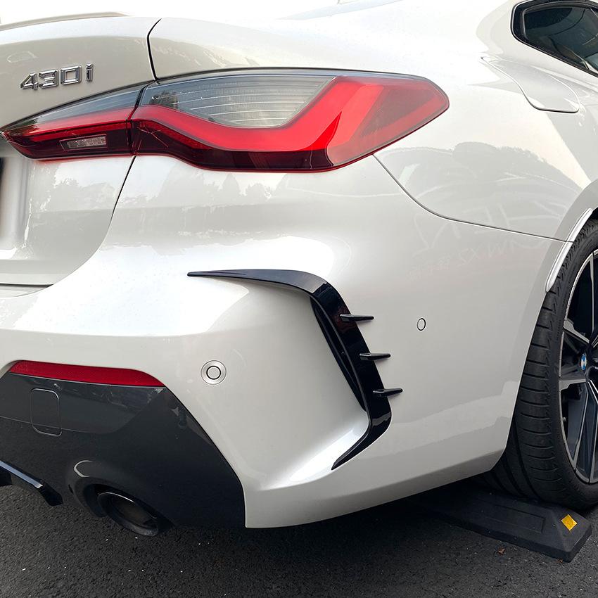 Per BMW Serie 4 G22 G23 425i 430i M440i M Sport 2021-2024 Splitter Lip Spoiler Body Kit Presa d'Aria Adesivo