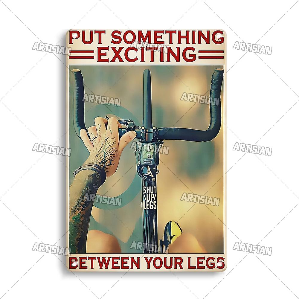 Artisian Cycling Metal Sign Bicycle Tin Plaque Bike Decorative Poster Wall Decor Garage Bar Pub Club Hotel Cafe Kitchen Home
