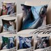 Chinese Classical Handsome R-Renegade Immortal Cushion Cover Throw Pillow Cover Hidden Button Durable Polyester Chair Cushion