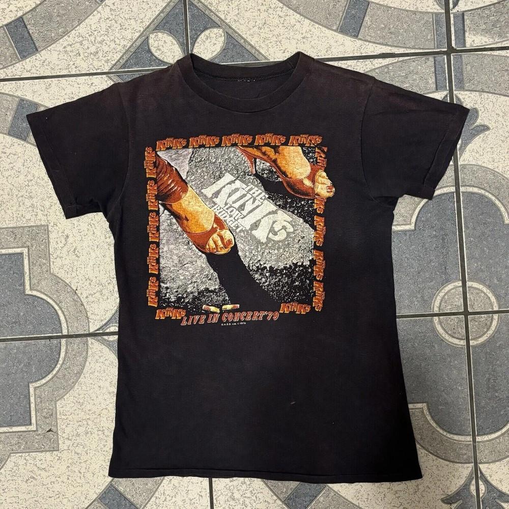 Live In Concert the Kinks Band All Size Unisex Shirt AR418 Unisex T-Shirt M