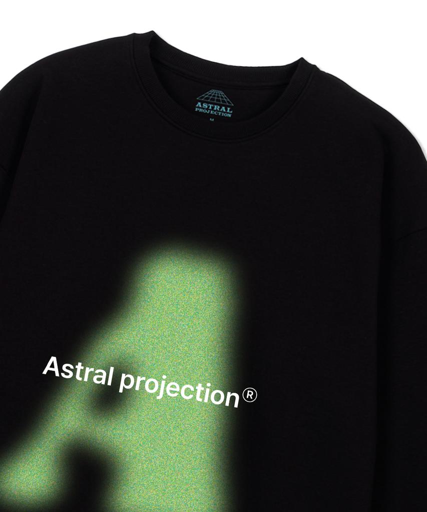 ASTRAL PROJECTION Big A Loose Fit Sweatshirt_Black