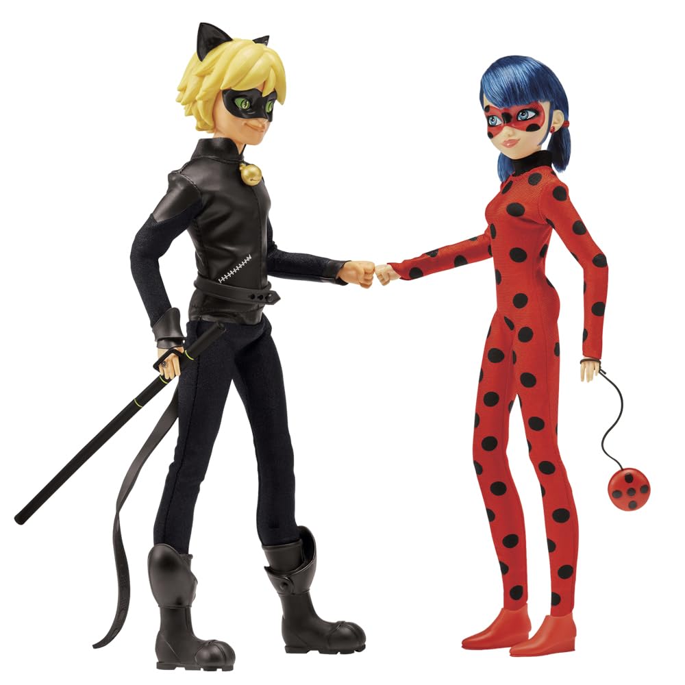 Miraculous Ladybug & Cat Noir Fashion Doll Set Fashion Dolls 2 Pack Doll Toy Gift Set