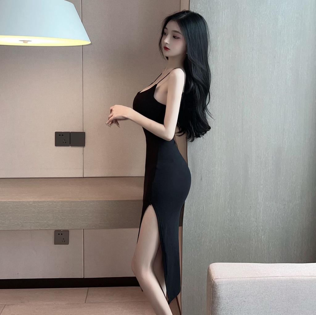 Rochie sexy Sling Rochie de damă cu lungime mijlocie Fusta înfășurată în talie