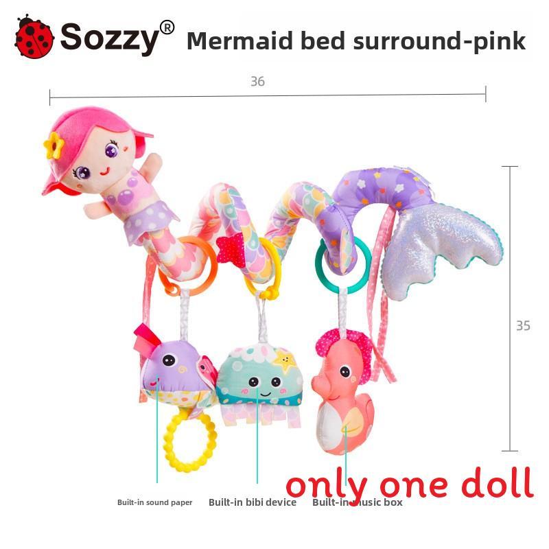 Baby Mermaid Rattle Toy With Soft Plush Material For Sensory Development And Parentchild Interaction