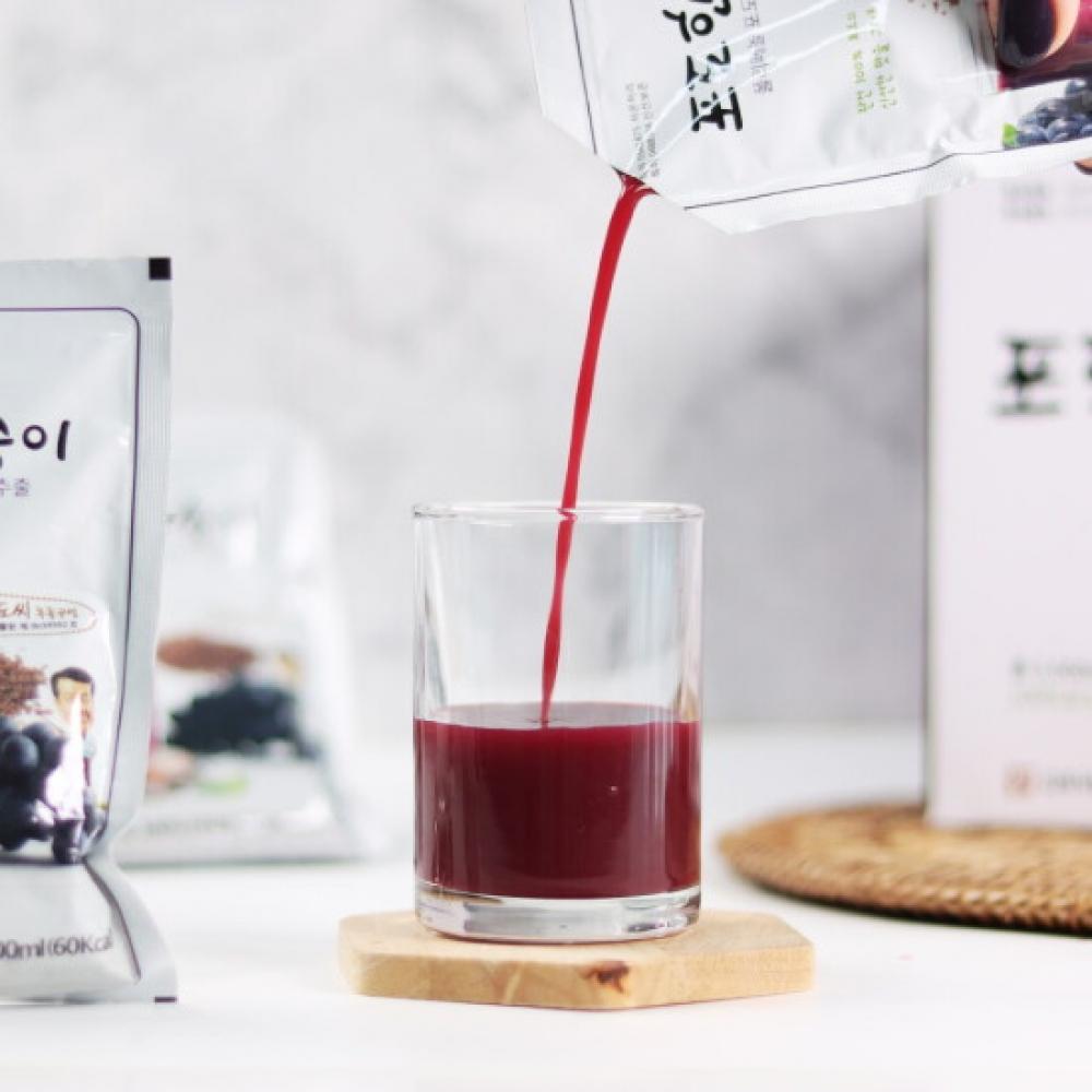 Kim Jae Sik Health Food Grape Bunch Grape Juice 100ml 120 Packs  30x4 Boxes 
