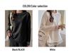 Weißes Damen-Langarmshirt mit Rundhalsausschnitt und Spitzenfutter – Herbst/Winter, figurbetont, mittellang, tragbarer Überwurf