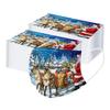100pcs Christmas Print  for  Face Mask Disposable Earloop Mask