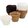 Cupcake Liners Baking Muffin Paper Baking Cups for Weddings, Birthdays, Baby Showers (White 50pcs)