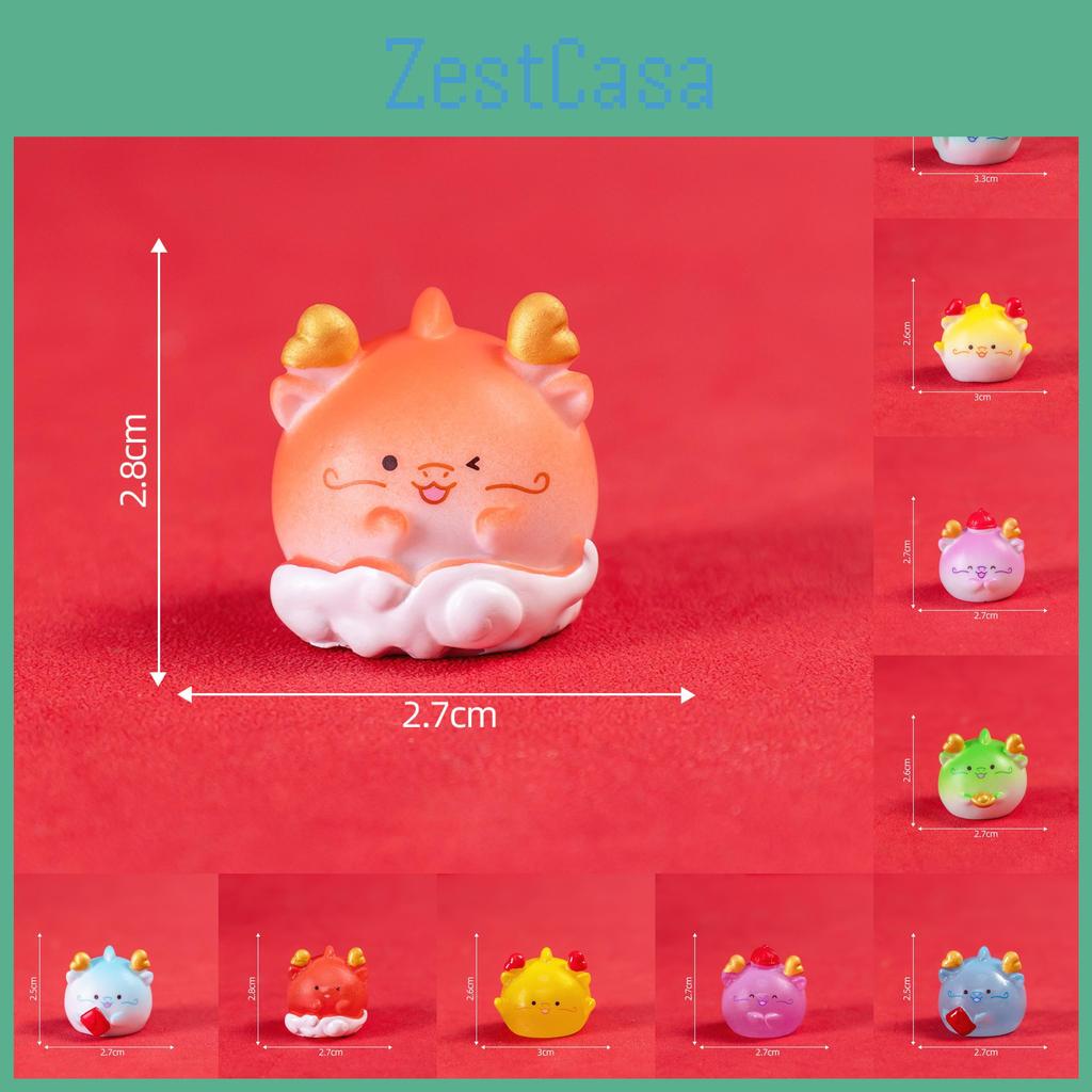 Creative Resin Dragon Miniatures Festive Blind Box Car Accessories Cute Figurines