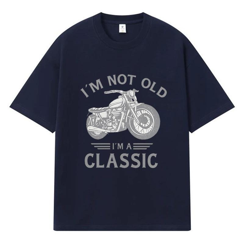 2026 Nie jestem stary, jestem klasykiem Nadruk Graficzny Y2k Harajuku Streetwear 100% Bawełna Koszulka Casualowa Oversize Letnia Męska Koszulka