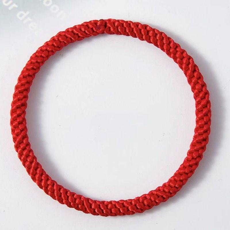 2025-Year-Old Red Rope Bracelet Female Birth Year Handmade Braided Rope Charm Corn Knot Carrying Strap 0.5