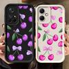 Cartoon Purple Cherry Phone Cover Case for Xiaomi Redmi Note 14 Pro Plus 12C 12s A1 A2 A3 A4 11s Note 13 11 13C 14C 12 10