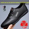 2025 Men's Genuine Leather Ouren Woodpecker Shoes - Sporty, Casual, Breathable, Soft Sole for Driving